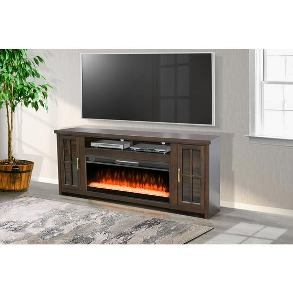Sunny Designs 76" Media Console with Electric Fireplace