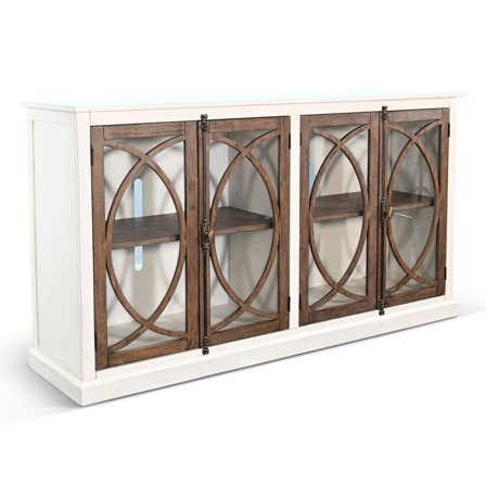 Sunny Designs 78" White Media Cabinet