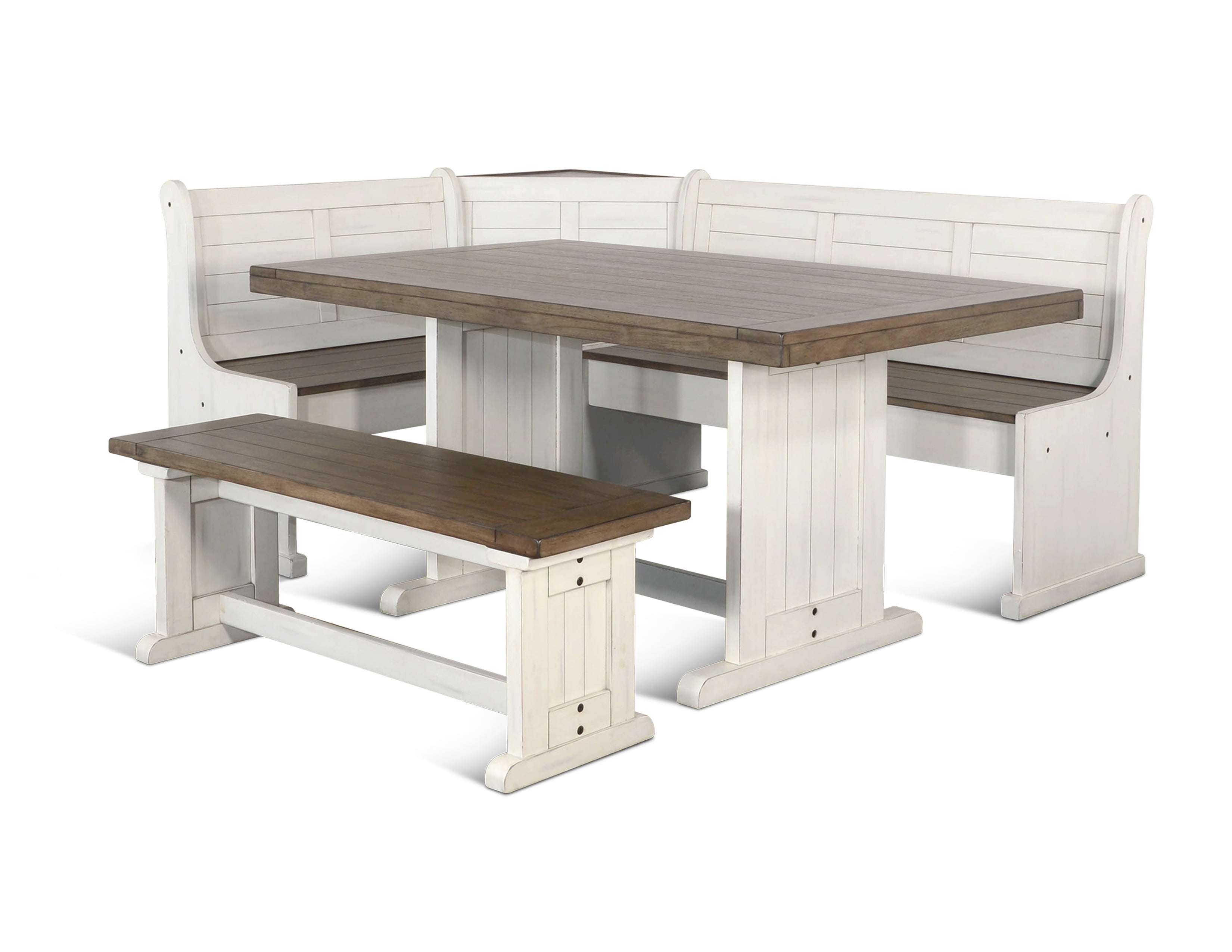 Sunny Designs Breakfast Nook Wood Dining Set - Walmart.com