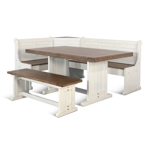 Sunny Designs Breakfast Nook Wood Dining Set