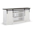 thumbnail image 1 of Sunny Designs Carriage House 78" White TV Console with Barn Doors, 1 of 2