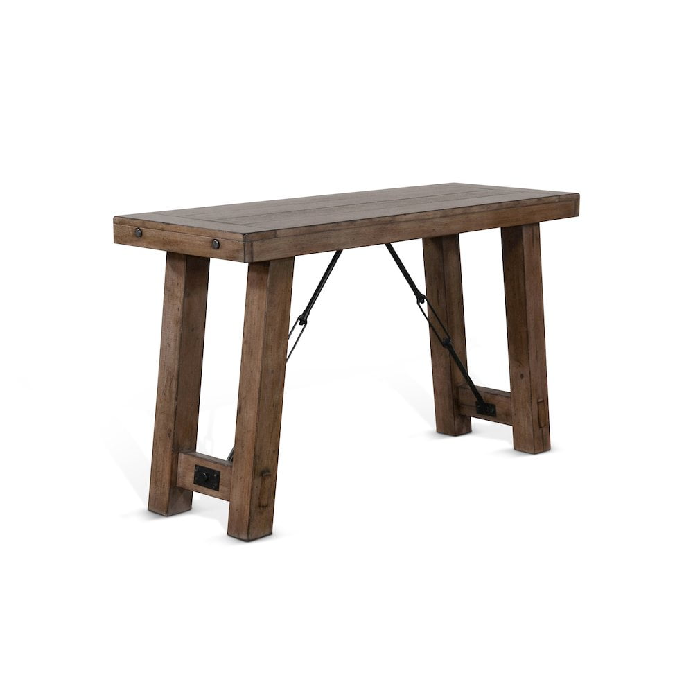 Doe Valley 51" Taupe Brown Mahogany Console Table