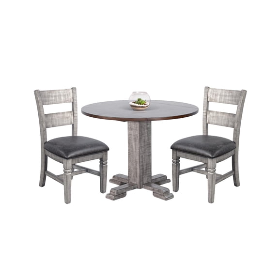 Sunny Designs Drop Leaf Round Dining Set