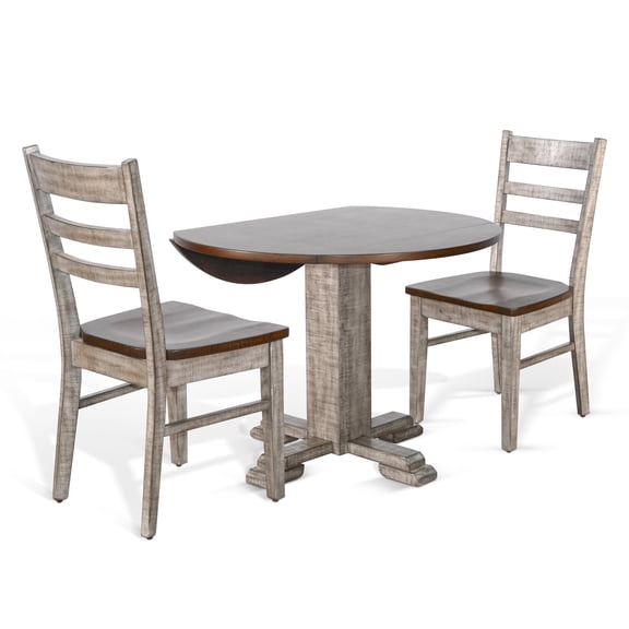 Sunny Designs Drop Leaf Round Dining Set