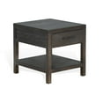thumbnail image 1 of Sunny Designs Dundee 22" Transitional Mindi Wood End Table in Dark Brown, 1 of 5