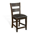 thumbnail image 1 of Sunny Designs Homestead 24" Wood Ladderback Barstool in Tobacco Leaf (Set of 2), 1 of 5