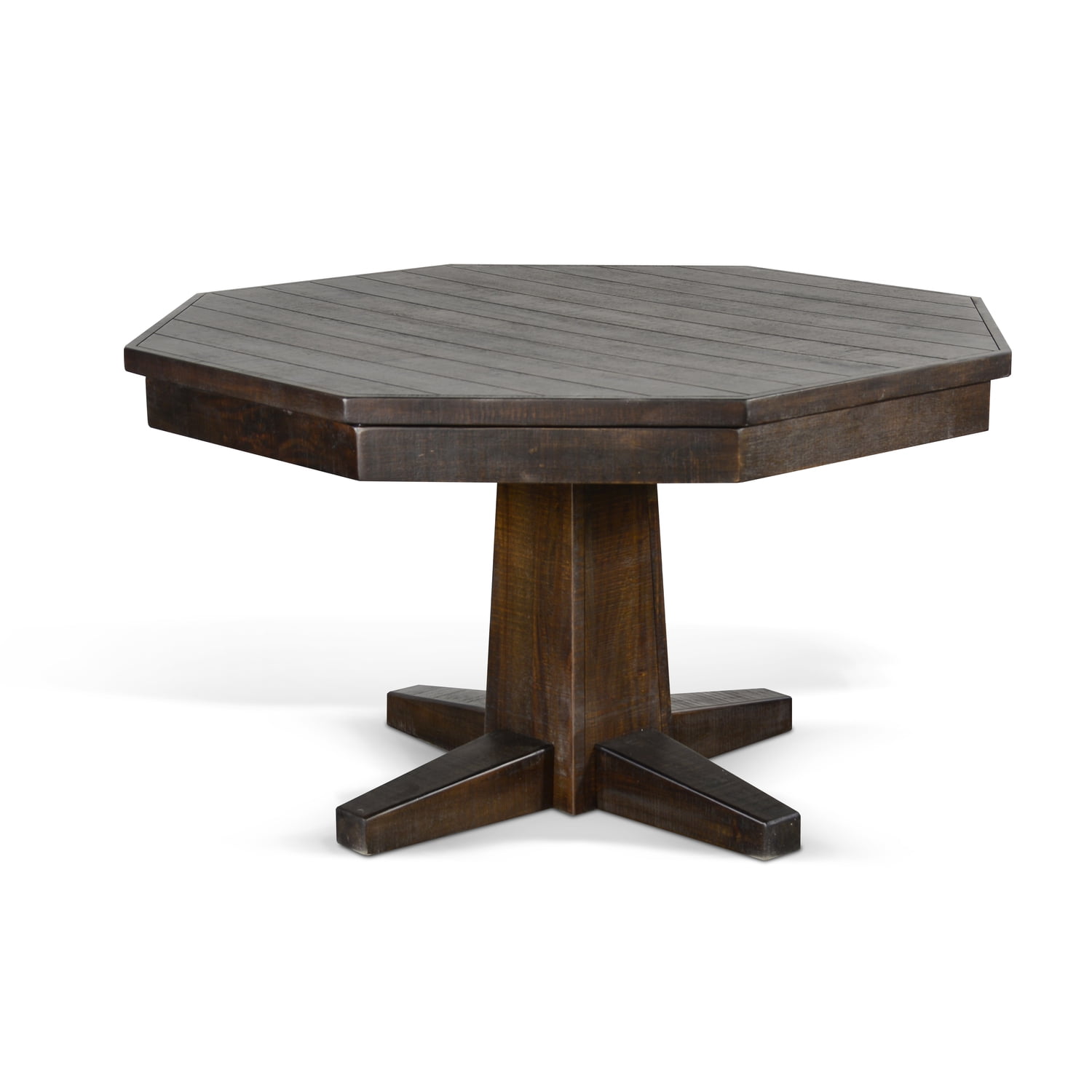 Sunny Designs Homestead Transitional Wood Game & Dining Table in Tobacco Leaf - Walmart.com