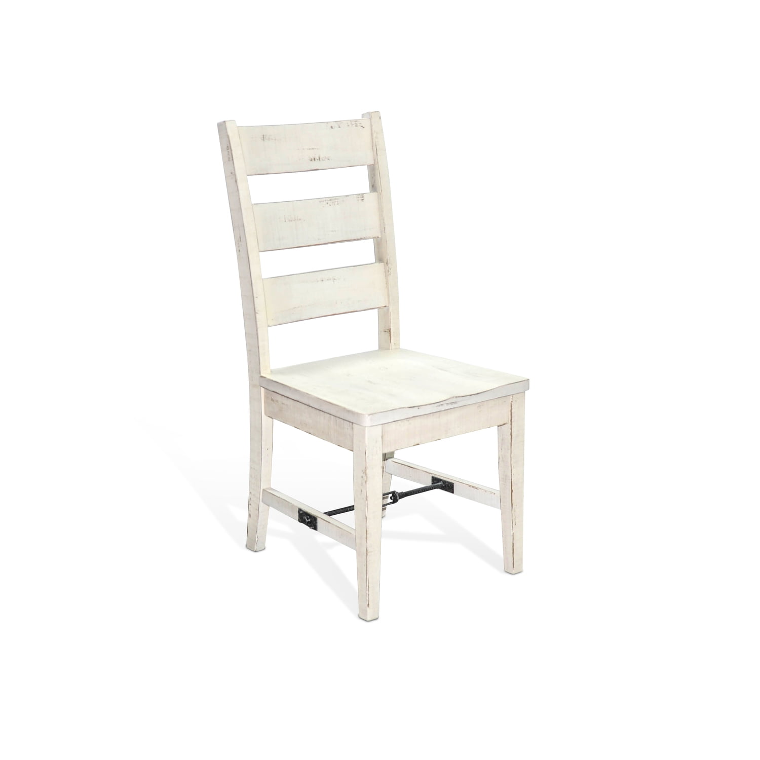 Sunny Designs Ladderback Chair w/Turnbukle Stretchers, Wood Seat