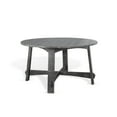thumbnail image 1 of Sunny Designs Marina 54" Round Farmhouse Mahogany Dining Table in Black Sand, 1 of 3