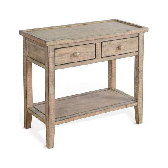 Sunny Designs Marina Beach Pebble Wood Side Table