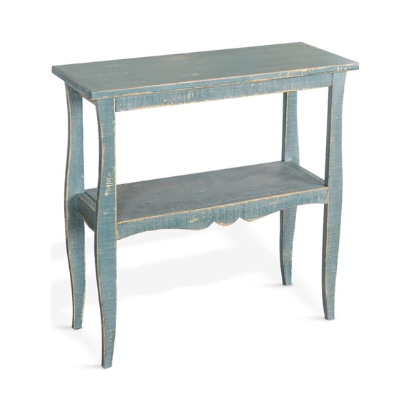 Sunny Designs Marina Green Sea Grass Solid Wood and Veneers Side Table