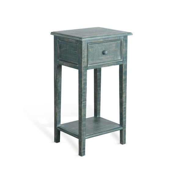 Sunny Designs Marina Sea Grass Wood Side Table