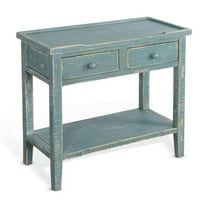 Sunny Designs Marina Sea Grass Wood Side Table