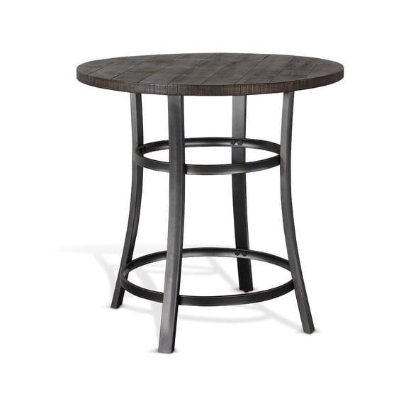 Sunny Designs Metroflex Mid-Century Wood Counter Height Table in Tobacco Leaf