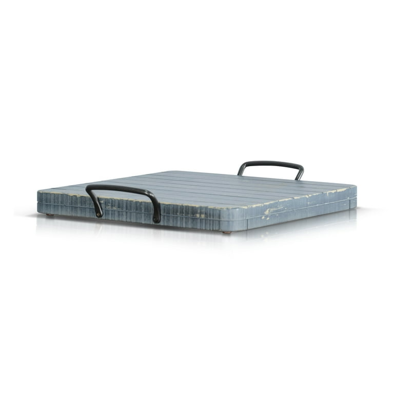 Sunny Designs Marina Ocean Blue Ottoman Tray