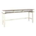 thumbnail image 1 of Sunny Designs Pasadena Farmhouse Mahogany Console Table in Off White/Light Brown, 1 of 2