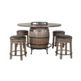 thumbnail image 1 of Sunny Designs Round Pub Table with Wine Barrel Set, 1 of 2