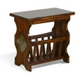 thumbnail image 1 of Sunny Designs Santa Fe 25" Traditional Wood Magazine Table in Dark Chocolate, 1 of 7