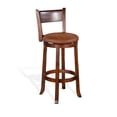 thumbnail image 1 of Sunny Designs 30" Santa Fe  Wood Swivel Barstool in Dark Chocolate (Set of 2), 1 of 4