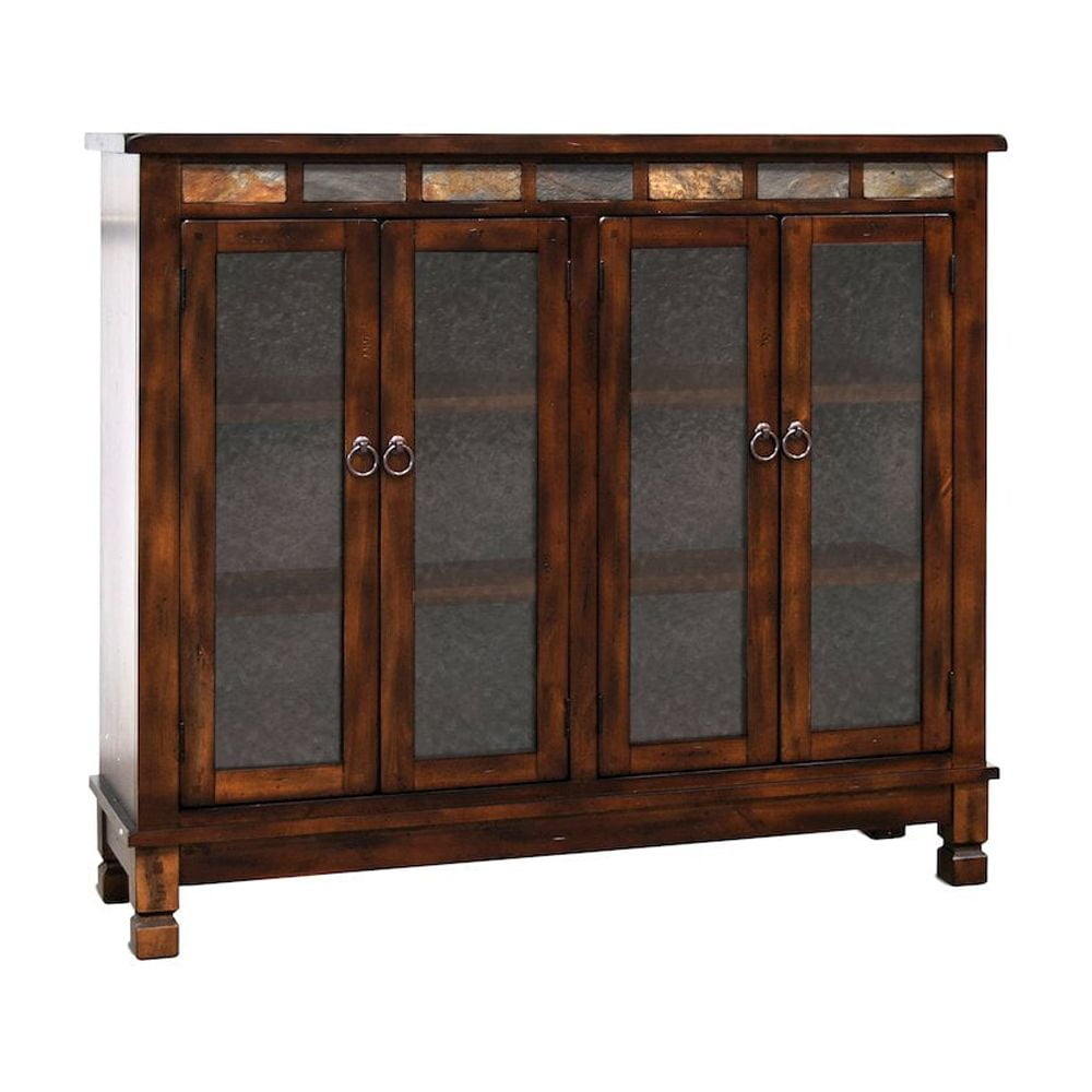 Santa Fe 49" Dark Chocolate Traditional Adjustable Wood Bookcase