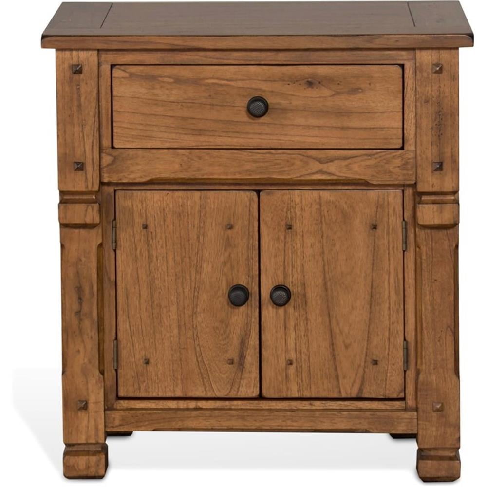 Sunny Designs Sedona Distressed Oak Nightstand with Drawer - Walmart.com