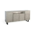 thumbnail image 1 of Sunny Designs Traditional Mahogany Wood Media Console Server in Alpine Gray, 1 of 6