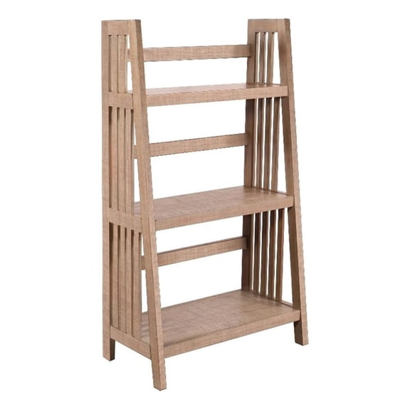 Sunny Designs Vivian 48" Modern Mahogany Folding Bookcase in Light Brown