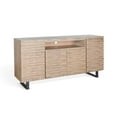 thumbnail image 1 of Sunny Designs Vivian Modern Mahogany Media Console Server in Light Brown, 1 of 9
