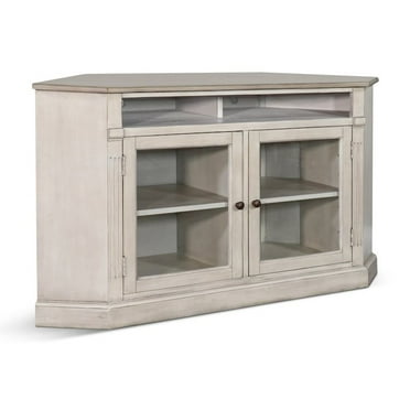 Sunny Designs Westwood Village Corner TV Stand for TV up to 60" in Taupe Natural