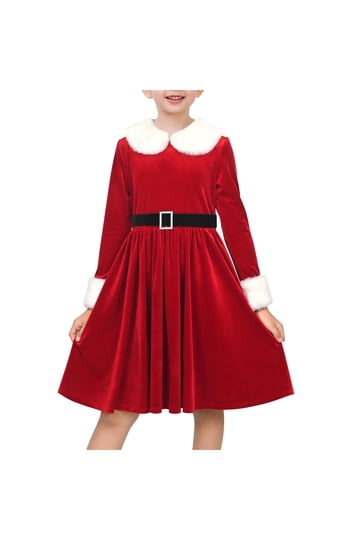 Girls Santa Dresses for Christmas Fun