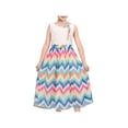 thumbnail image 1 of Sunny Fashion Girls Dress Sleeveless Rainbow Wave Print Striped Tea Length Summer Beach Casual Dresses 7 Years, 1 of 7