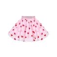 thumbnail image 1 of Sunny Fashion Girls Skirt Pink Valentine Day Love Heart Mini High Waist Mesh Tutu Dance 11-12 Years, 1 of 5
