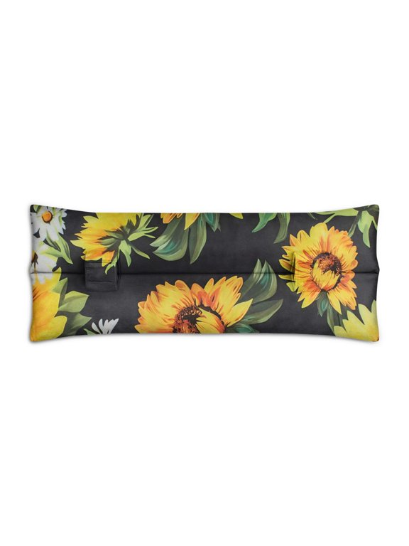 Sunny Floral Sunflower Seatbelt Pillow - Soft Mastectomy Cushion for Car - Retro Design for Post Surgery Recovery - Chest Protection & Comfort Aid