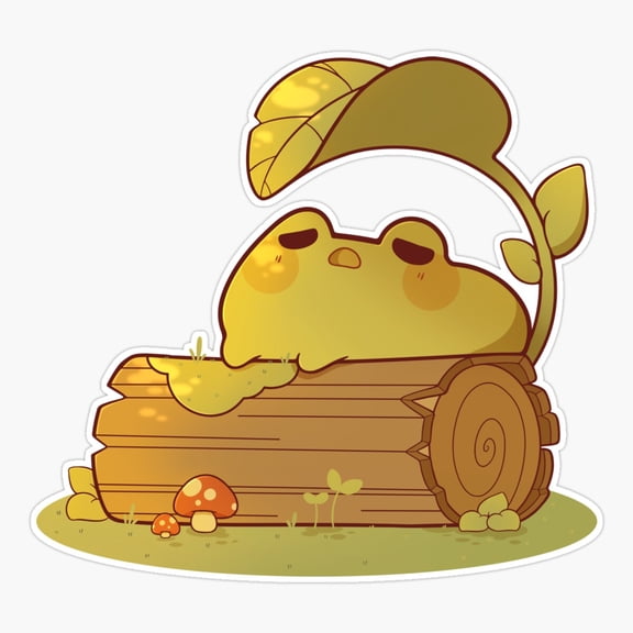 Sunny Frog Animal Art Vinyl Decal Sticker
