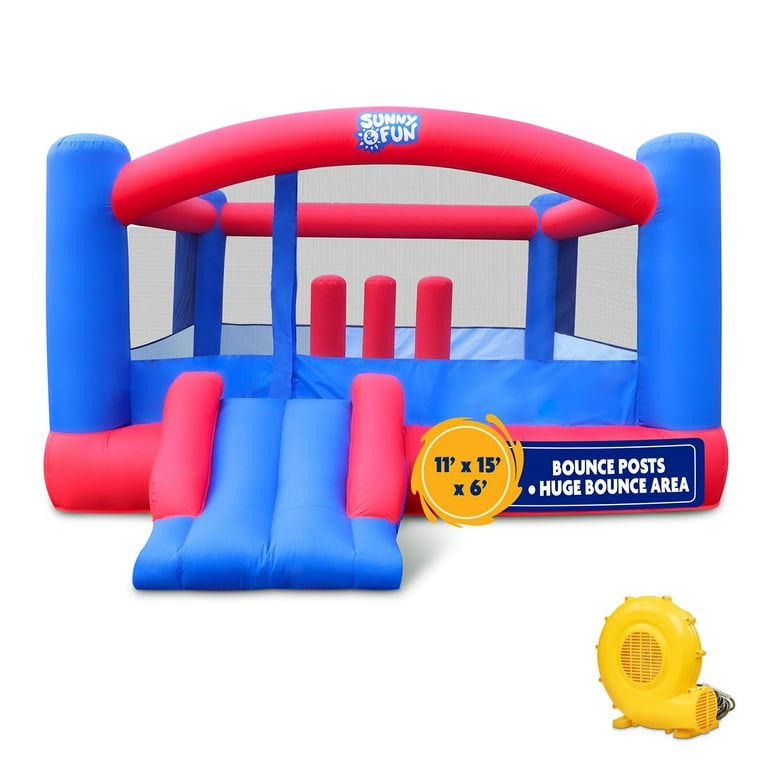Sunny Fun Bounce House, Nylon Inflatable Bouncy House for Child