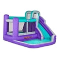 thumbnail image 1 of Sunny & Fun Bounce-a-Round Outdoor, Child Inflatable Water Slide Park with Bounce House - Purple, 1 of 6