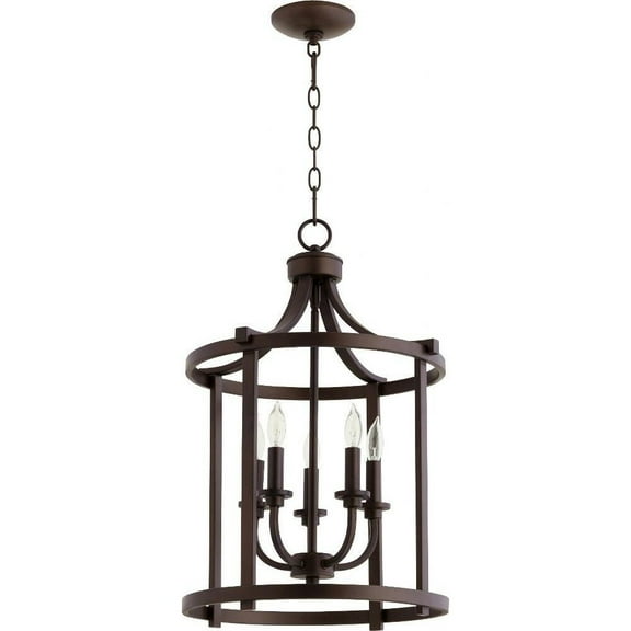 Sunny Gate 5 Light Entry Pendant in Transitional Style 15.5 inches Wide By 23 inches High-Oiled Bronze Finish Bailey Street Home 183-Bel-2535234