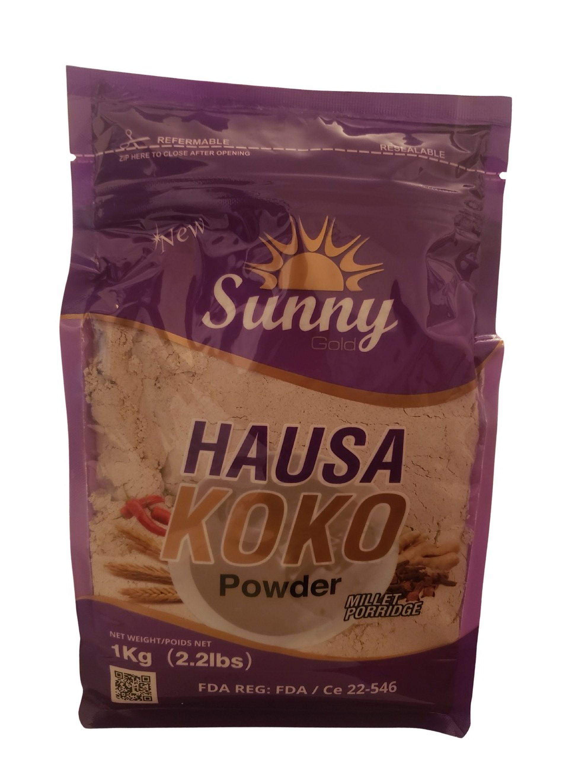 Sunny Gold Hausa Koko Cereal/Millet Porridge Flour - 1000g Sachet ...