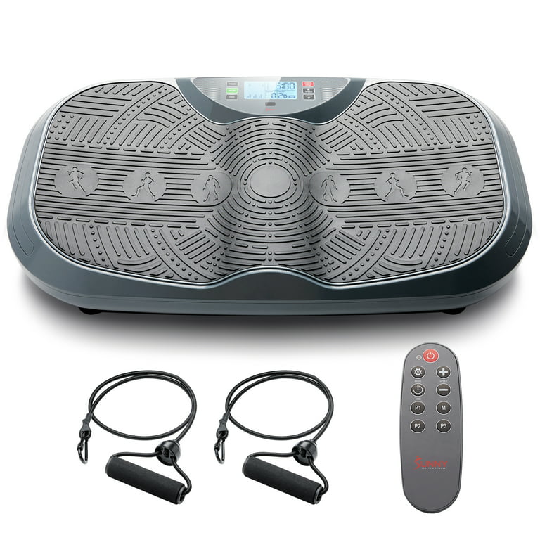 Sunny Health & Fitness 3D Vibration Plate Exercise Platform with Dual  Resistance Bands - Total Body Shaker Machine with 16 Speed Settings and 3  Vibration Modes – SF-VP822057 