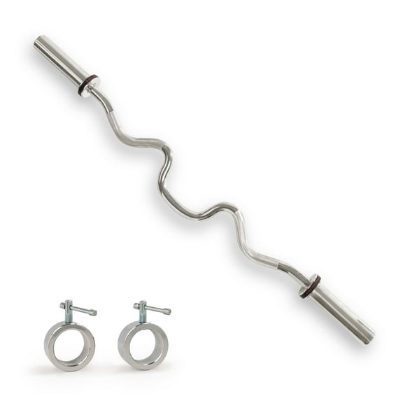 Sunny Health & Fitness 48 Super Curl Olympic Barbell Bar - SF-OB03-48