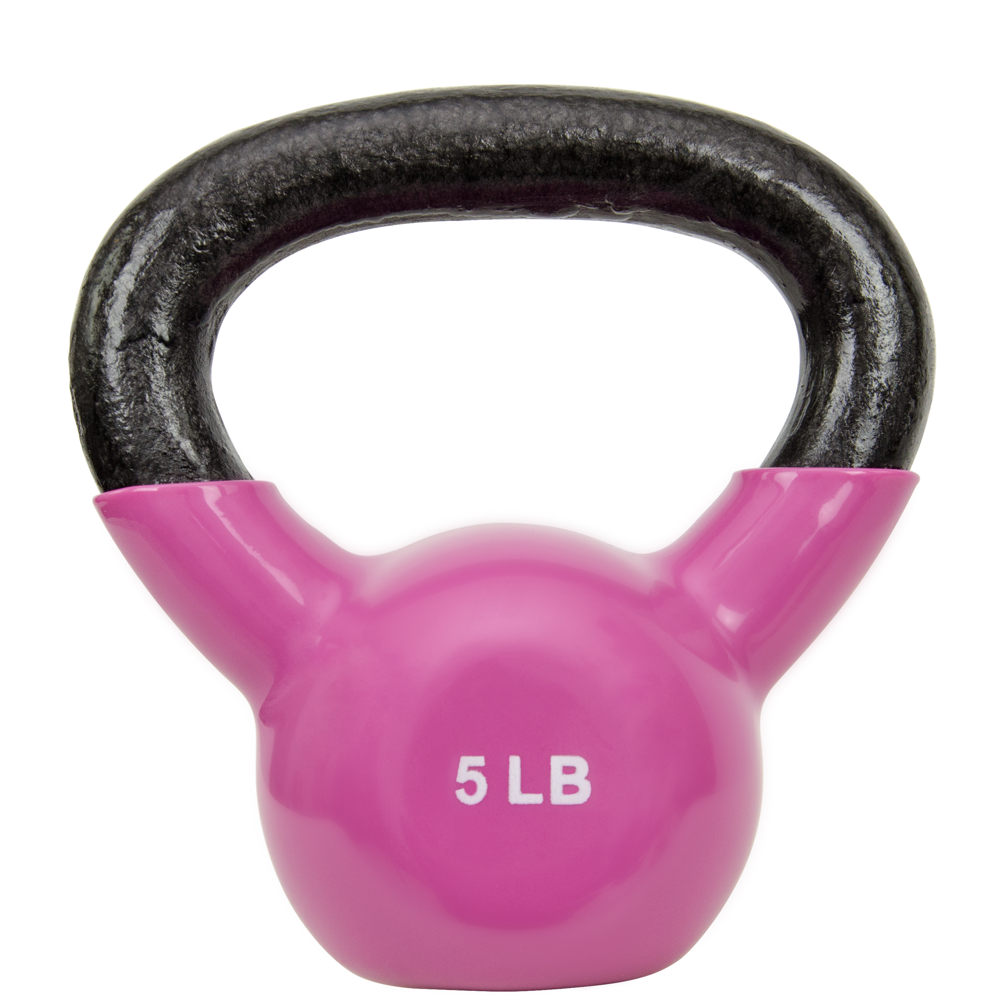 Sunny Health & Fitness 5lb Vinyl Kettlebell Pink photo 1