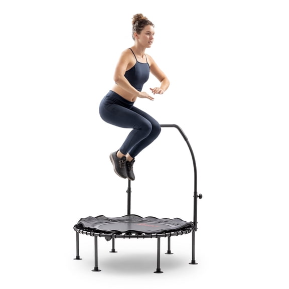 Sunny Health & Fitness Active 40-Inch Fitness Trampoline with Adjustable Handlebar