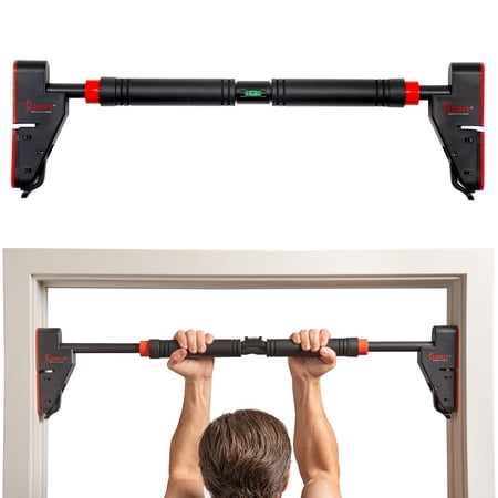 Sunny Health & Fitness Adjustable Doorway Pull Up Bar with No-Screw Installation & Anti-Rotation Lock - NO. 109