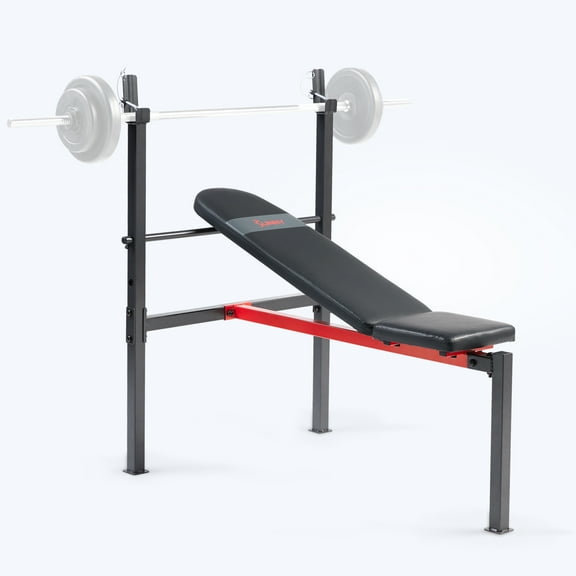 Sunny Health & Fitness Adjustable Standard Incline Weight Bench with Rack - SF-BH623008