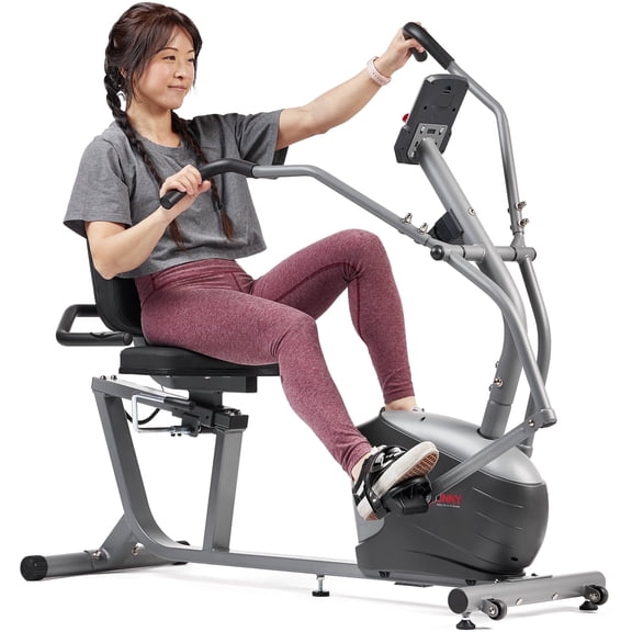 Sunny Health & Fitness Performance Interactive Series Recumbent Exercise Bike with Smart Bluetooth & FREE SunnyFit® App