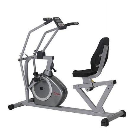 Sunny Health & Fitness Cross Training Magnetic Recumbent Bike