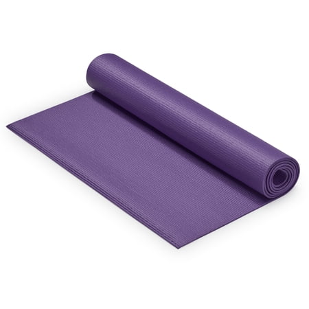 Sunny Health & Fitness High-Density 4mm Yoga Mat (Purple) -NO. 031-P