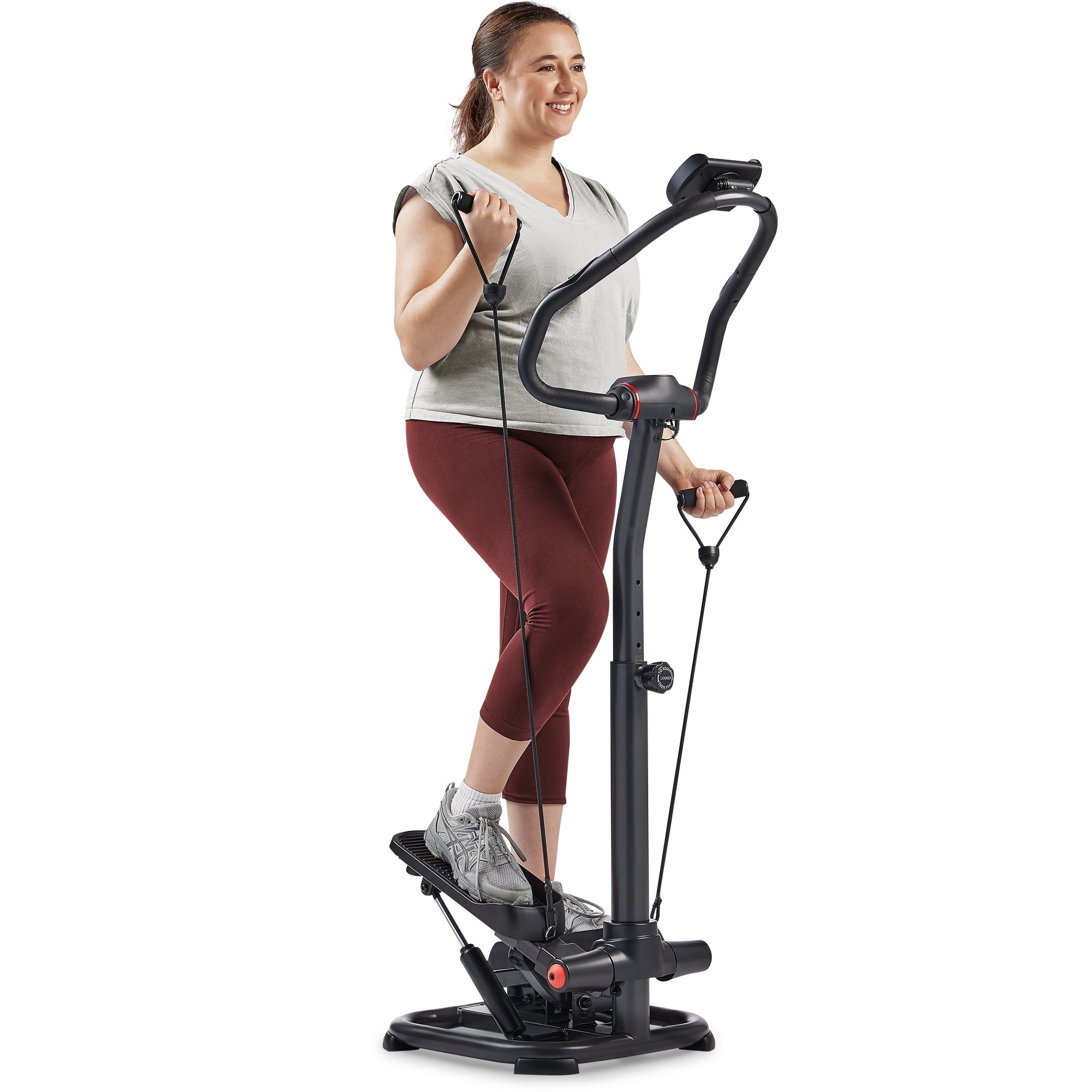 Sunny Health Fitness Twist Stepper Step Machine w Handlebar and LCD Monitor NO. 059 Walmart
