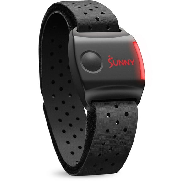 Sunny Health & Fitness Waterproof Bluetooth Heart Rate Armband Watch with Bluetooth & Free SunnyFit® App
