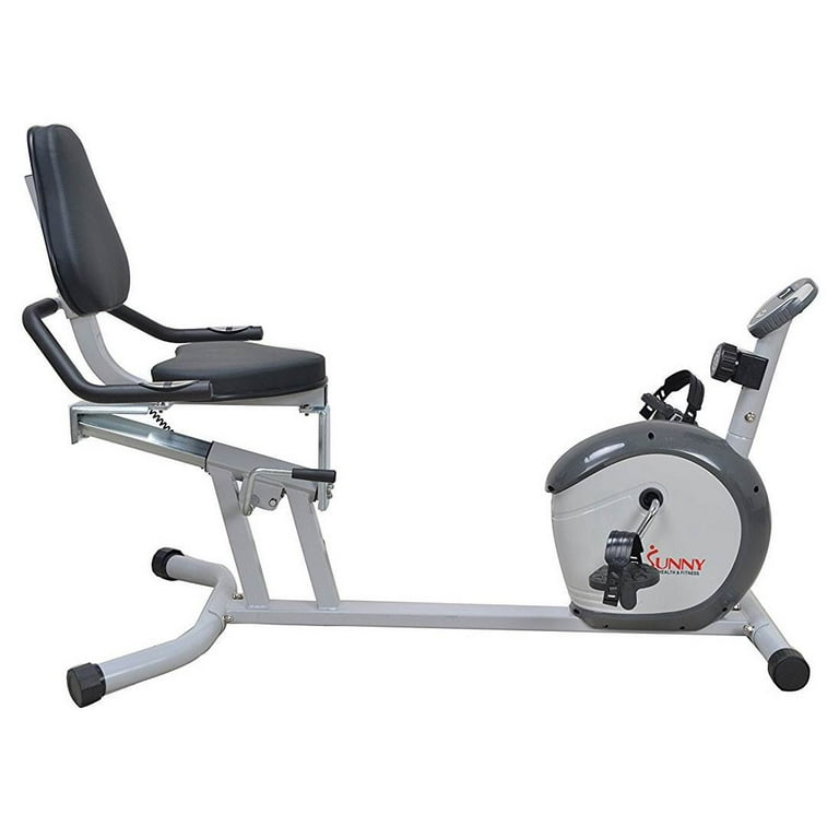 Sunny Health Fitness Heavy Duty Stationary Recumbent Bicycle Exercise Bike